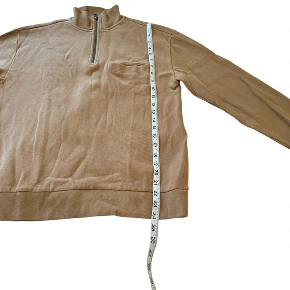 Banana Republic Turtleneck Mens Tan Long Sleeve Pullover Sweater Size M - Picture 7 of 10